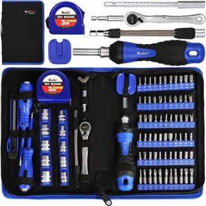 87Piece Ratcheting ScrewdriverSet Ratchet Wrench Magnetic Drive Kit 67Multi-Size
